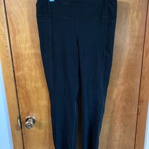 Black exertek yoga pants size LG